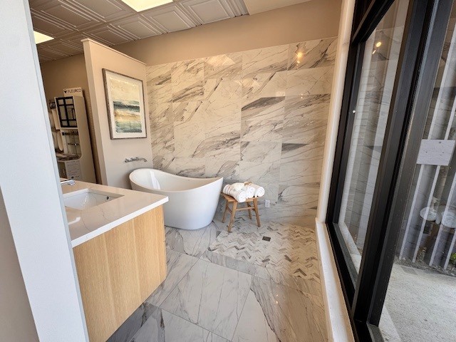 Biviano Carpet One bathroom display
